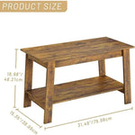 Coffee Table, Rustic Coffee Tables for Living Room, Outdoors, Home Office, Bedroom