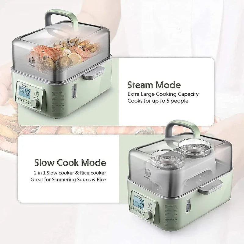 BUYDEEM G563-A501 Electric Food Steamer for Cooking, 1500W