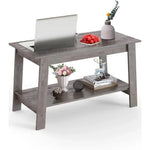 Coffee Table, Rustic Coffee Tables for Living Room, Outdoors, Home Office, Bedroom