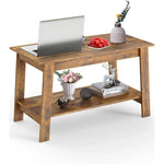 Coffee Table, Rustic Coffee Tables for Living Room, Outdoors, Home Office, Bedroom